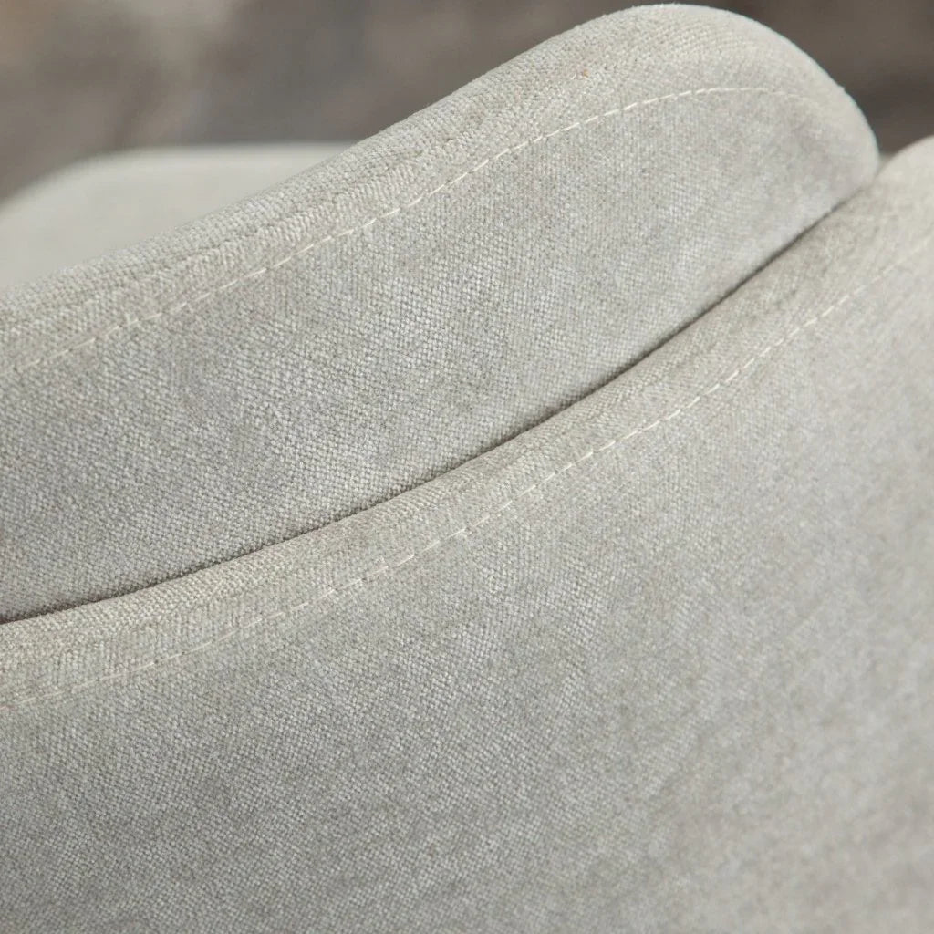 Grace Cream Fabric Armless Dining Chair (Set of 2) - LOOMLAN - Diamond Sofa - Dining Chairs