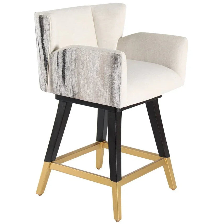 Grace Fabric Swivel Counter Stool