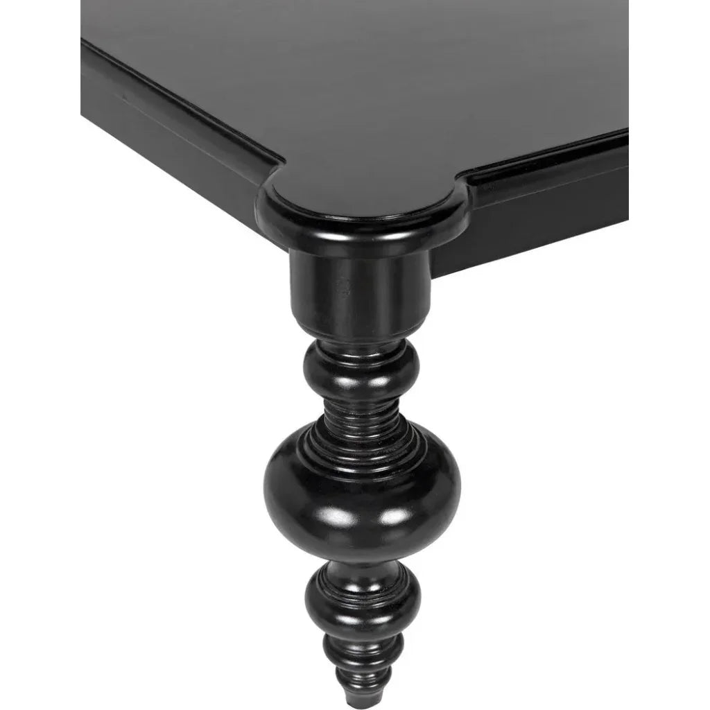 Noir Graff Rectangular Wood Coffee Table