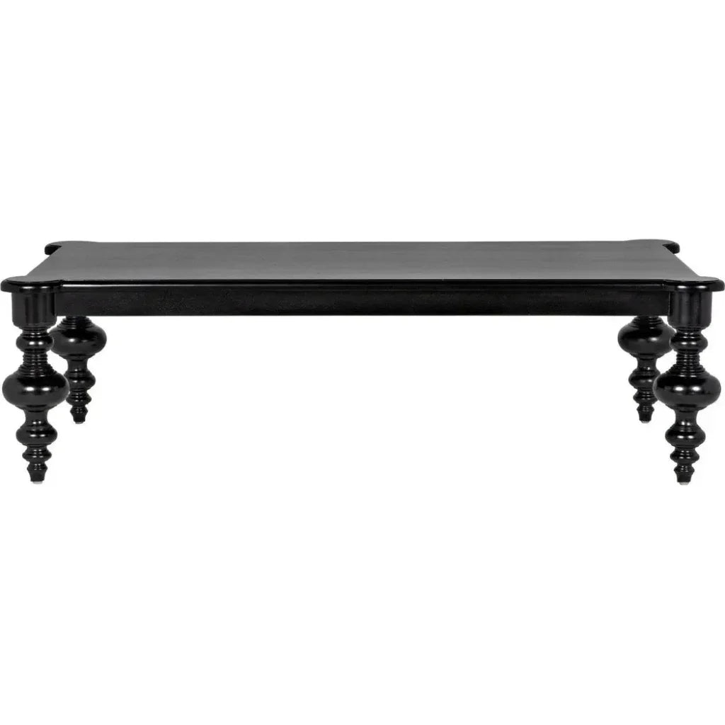 Noir Graff Rectangular Wood Coffee Table