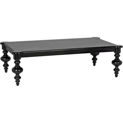 Noir Graff Rectangular Wood Coffee Table