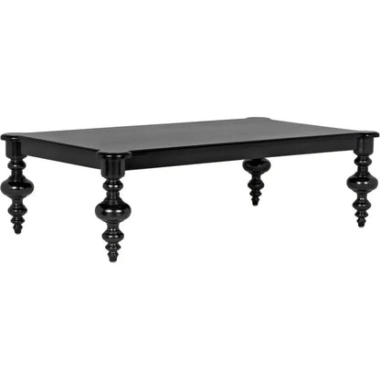 Noir Graff Rectangular Wood Coffee Table