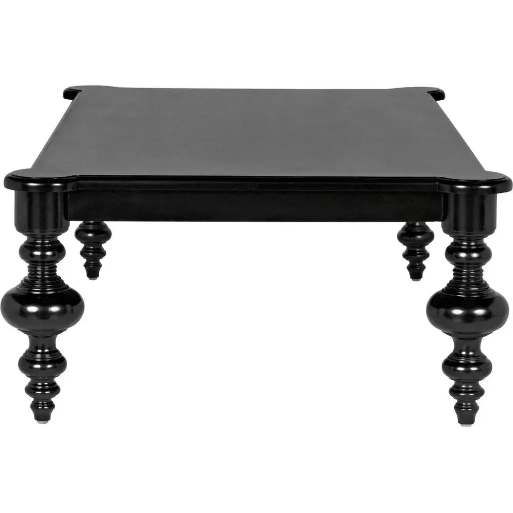 Noir Graff Rectangular Wood Coffee Table