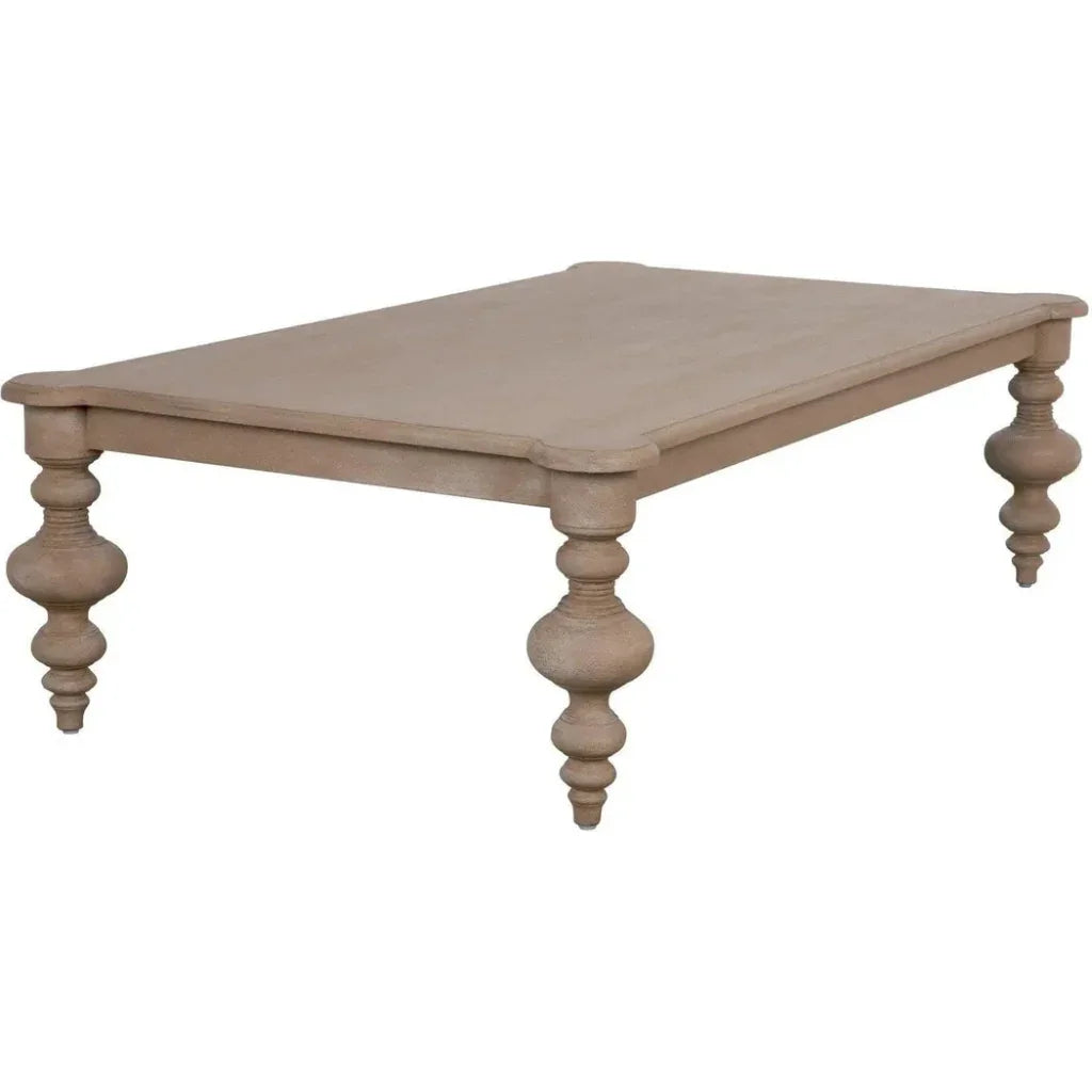 Noir Graff Rectangular Wood Coffee Table