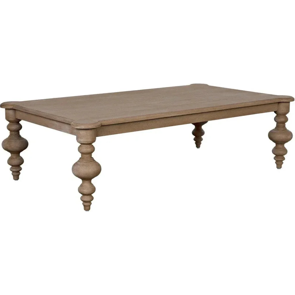 Noir Graff Rectangular Wood Coffee Table