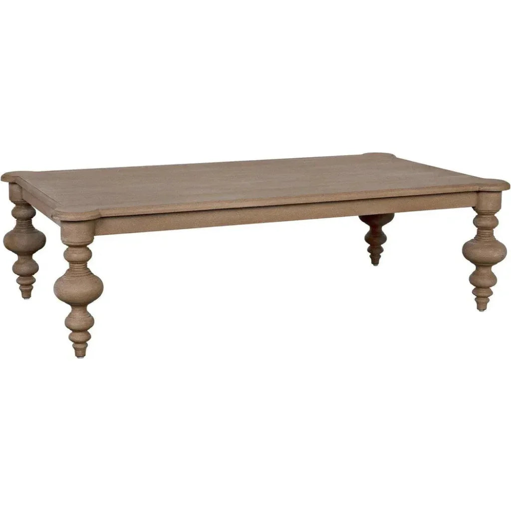 Noir Graff Rectangular Wood Coffee Table
