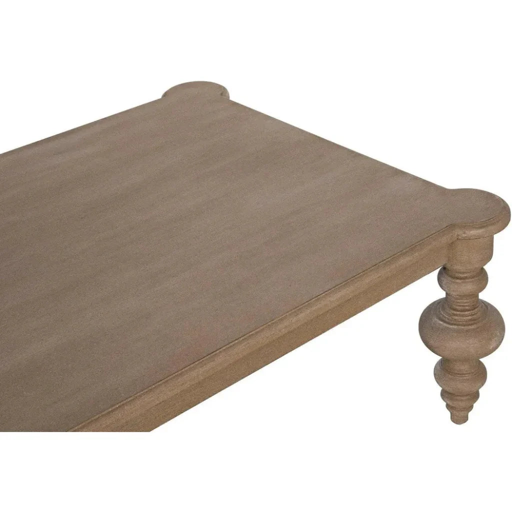 Noir Graff Rectangular Wood Coffee Table