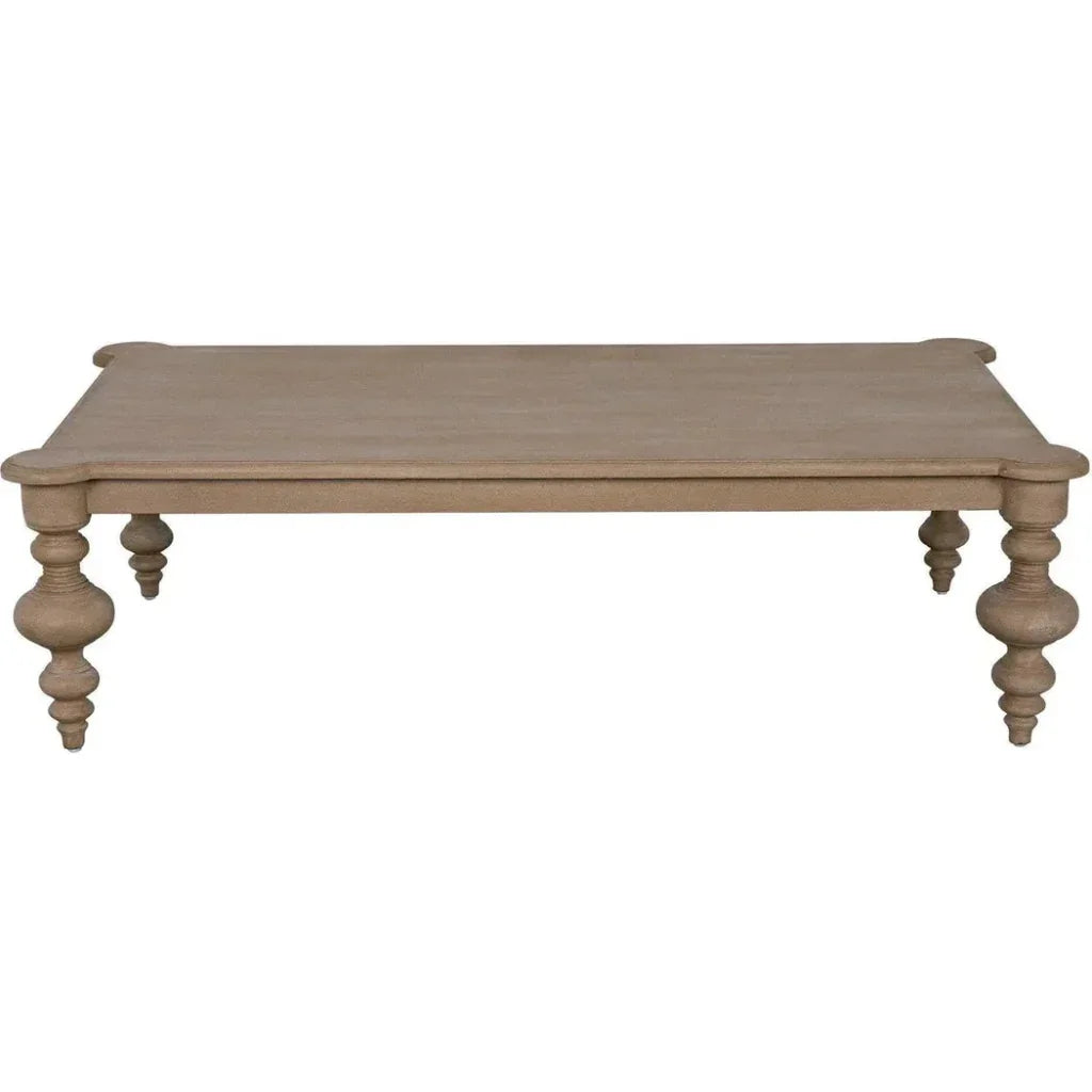 Noir Graff Rectangular Wood Coffee Table