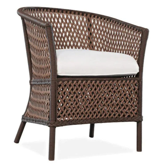 Lloyd Flanders Grand Traverse Barrel Outdoor Dining Chair Sunbrella