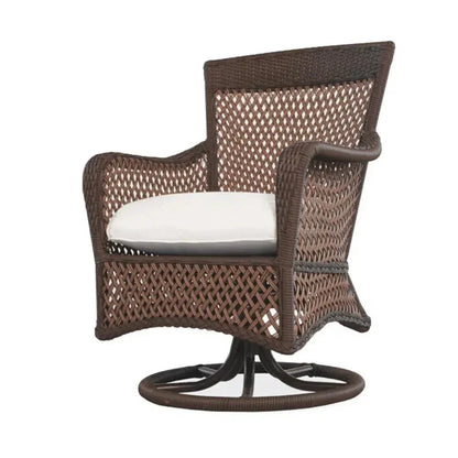 Grand Traverse Swivel Dining Armchair Sunbrella - LOOMLAN - Lloyd Flanders - Outdoor Dining Chairs