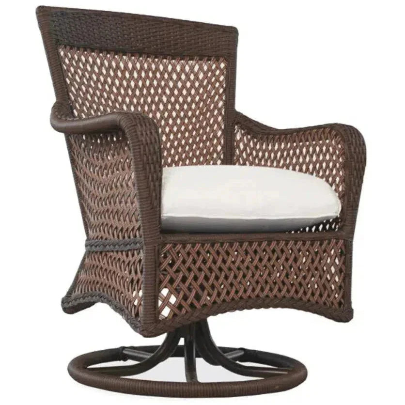 Grand Traverse Swivel Dining Armchair Sunbrella - LOOMLAN - Lloyd Flanders - Outdoor Dining Chairs