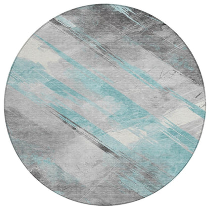 LOOMLAN Rugs Grandelux Teal Washable Indoor-Outdoor Rug