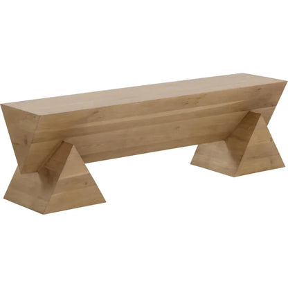 SUNPAN Gregor Unique Angular d Wooden Backless Bench