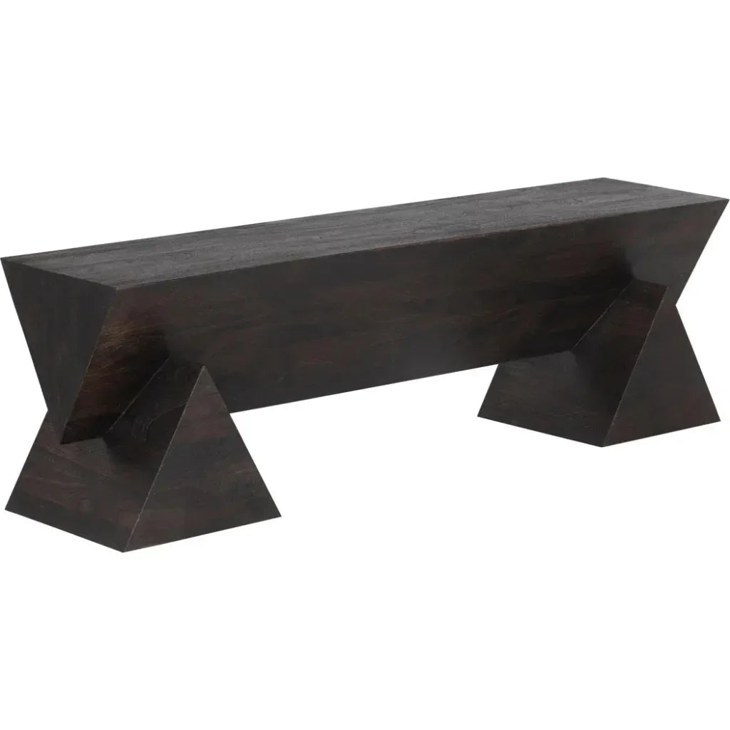 SUNPAN Gregor Unique Angular d Wooden Backless Bench