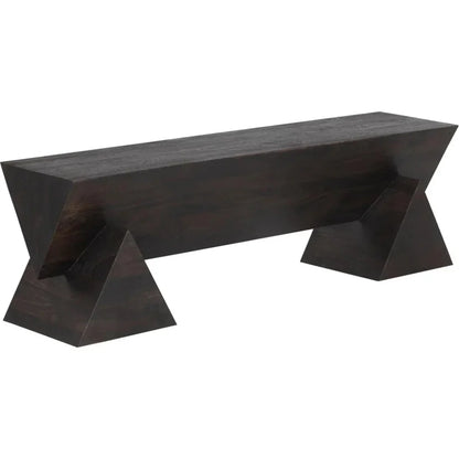 SUNPAN Gregor Unique Angular d Wooden Backless Bench