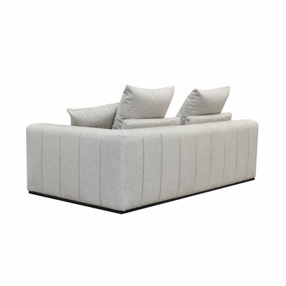 Grey Linen Sullivan Modular Right Facing Chaise Sofa Alba Stone Linen - Sideboards and Things Back Type_Loose Back, Brand_LH Imports, Color_Gray, Modular Component_Chaise, Orientation_L-Shaped, Orientation_Left Facing, Orientation_Right Facing, Product Type_Modular, Upholstery Type_Fabric Blend