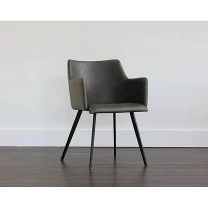 SUNPAN Griffin Leather Modern Dining Armchair
