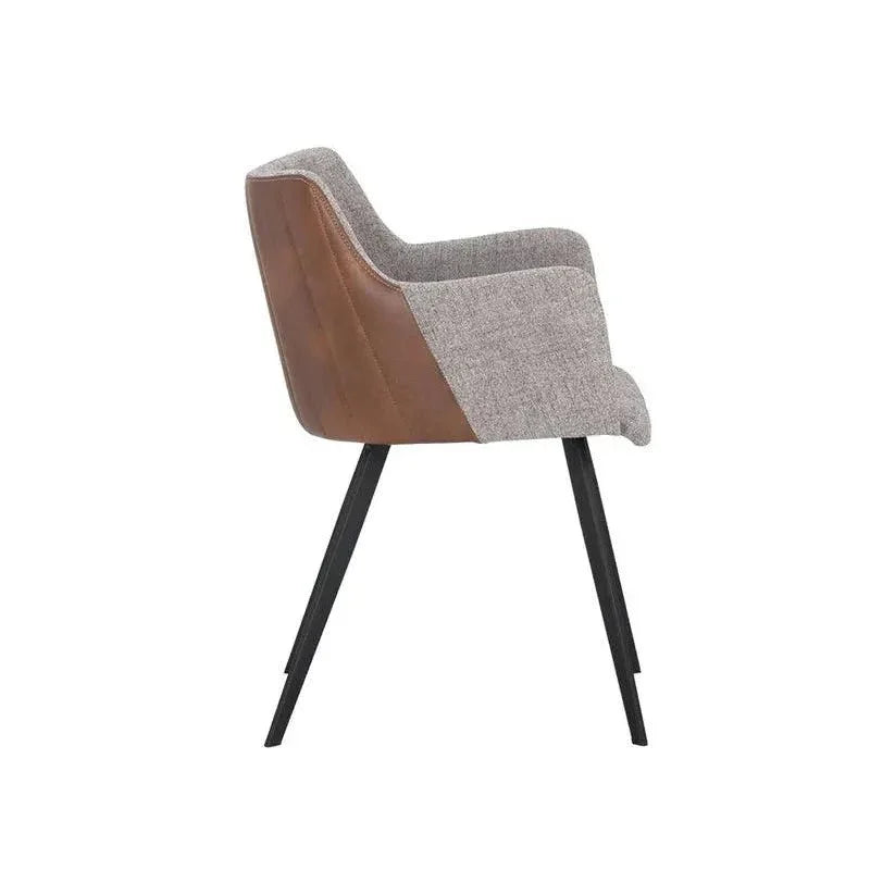 SUNPAN Griffin Leather Modern Dining Armchair