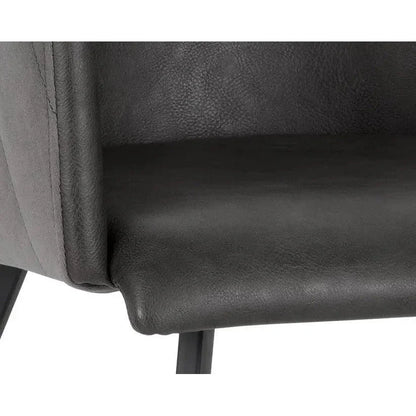 SUNPAN Griffin Leather Modern Dining Armchair