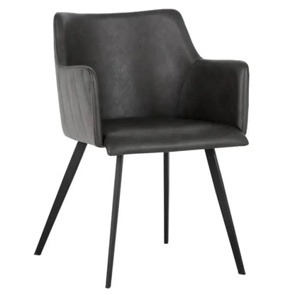 SUNPAN Griffin Leather Modern Dining Armchair