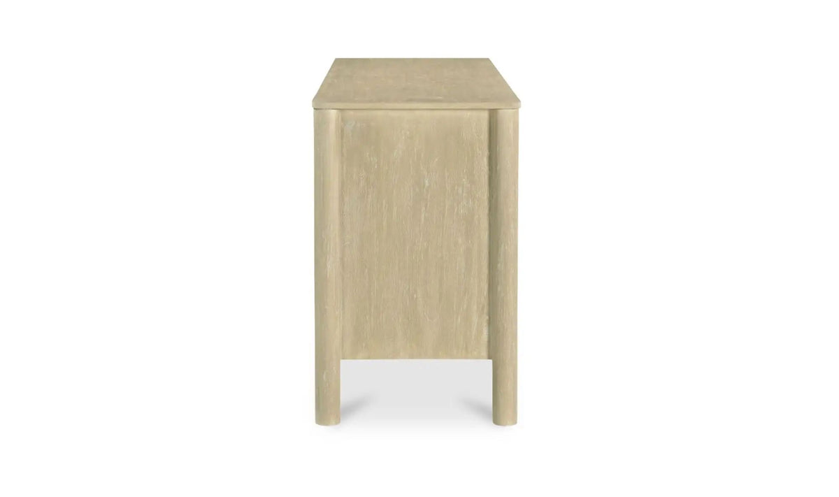 Wiley Three Drawers Wood Sideboard