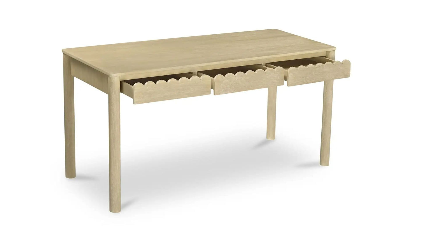 Wiley Three Drawers Wood Desk