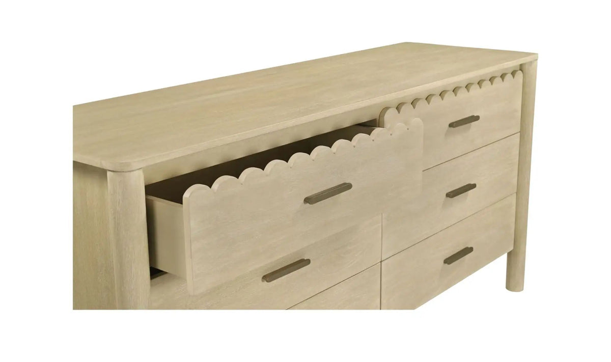 Wiley Six Drawers Wood Dresser