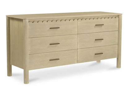 Wiley Six Drawers Wood Dresser