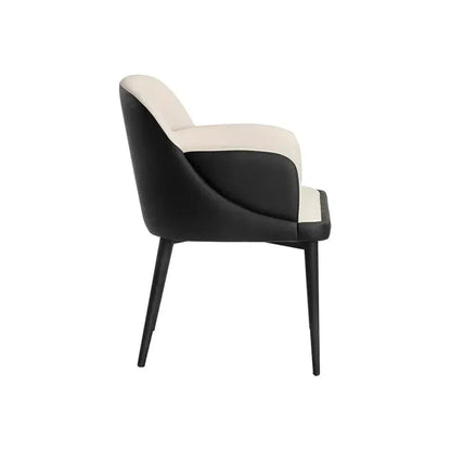 Hagan Leather Dining Armchair - LOOMLAN - SUNPAN - Dining Chairs