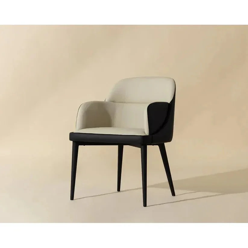 Hagan Leather Dining Armchair - LOOMLAN - SUNPAN - Dining Chairs