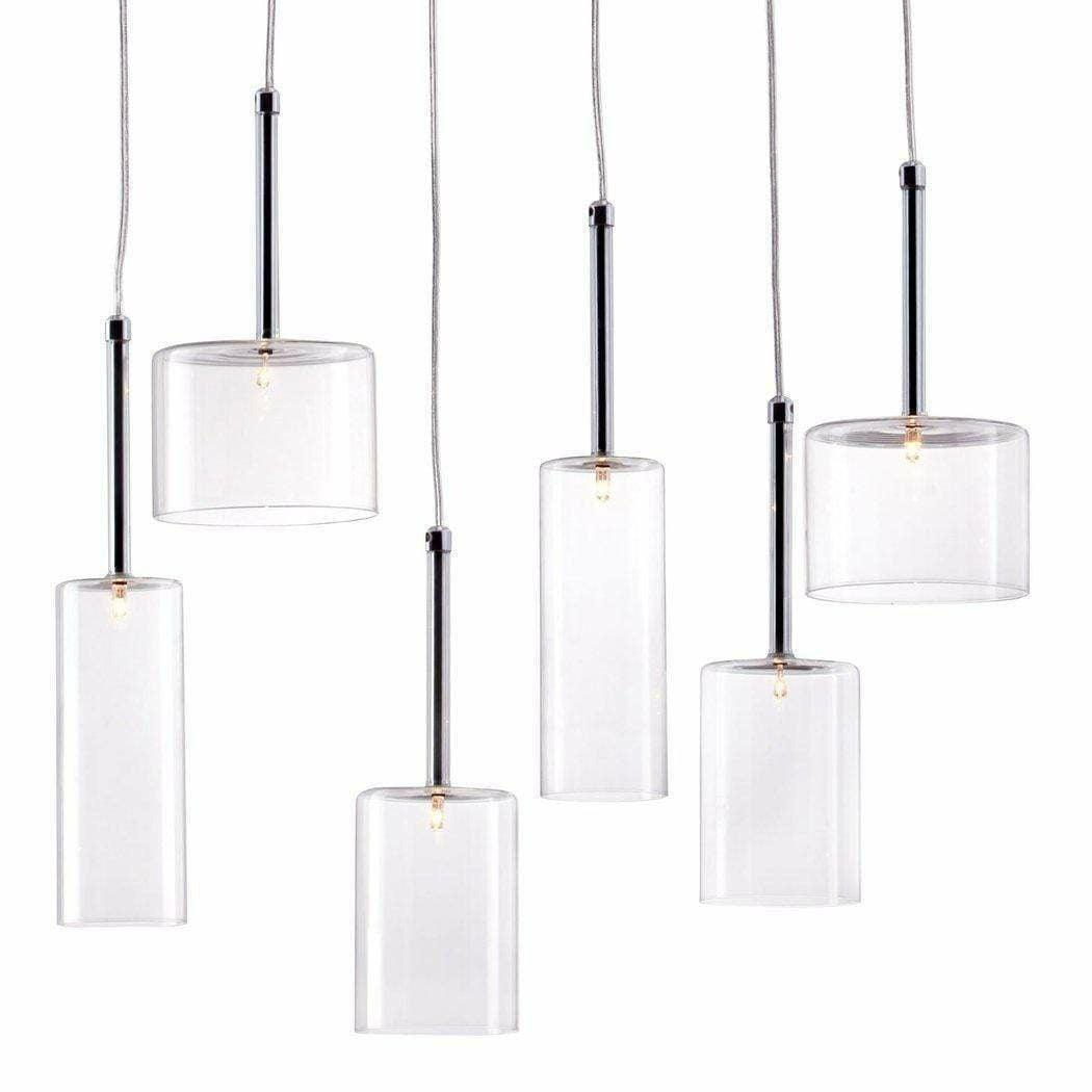 Hale Ceiling Lamp Clear - Sideboards and Things Brand_Zuo Modern, Color_Clear, Depth_0-10, Finish_Polished, Height_10-20, Materials_Glass, Materials_Metal, Metal Type_Steel, Product Type_Pendant, Width_20-30