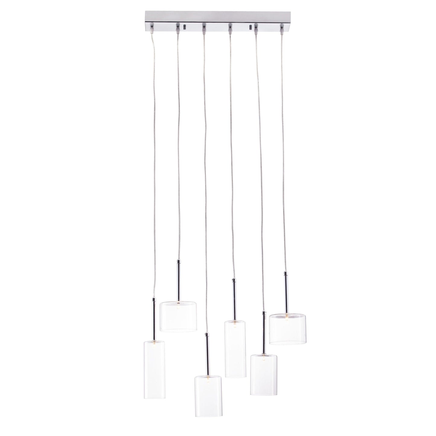 Hale Ceiling Lamp Clear - Sideboards and Things Brand_Zuo Modern, Color_Clear, Depth_0-10, Finish_Polished, Height_10-20, Materials_Glass, Materials_Metal, Metal Type_Steel, Product Type_Pendant, Width_20-30