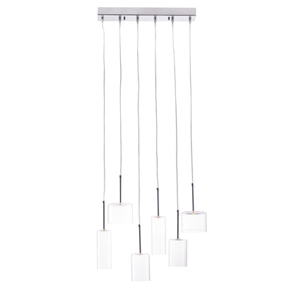 Hale Ceiling Lamp Clear - Sideboards and Things Brand_Zuo Modern, Color_Clear, Depth_0-10, Finish_Polished, Height_10-20, Materials_Glass, Materials_Metal, Metal Type_Steel, Product Type_Pendant, Width_20-30