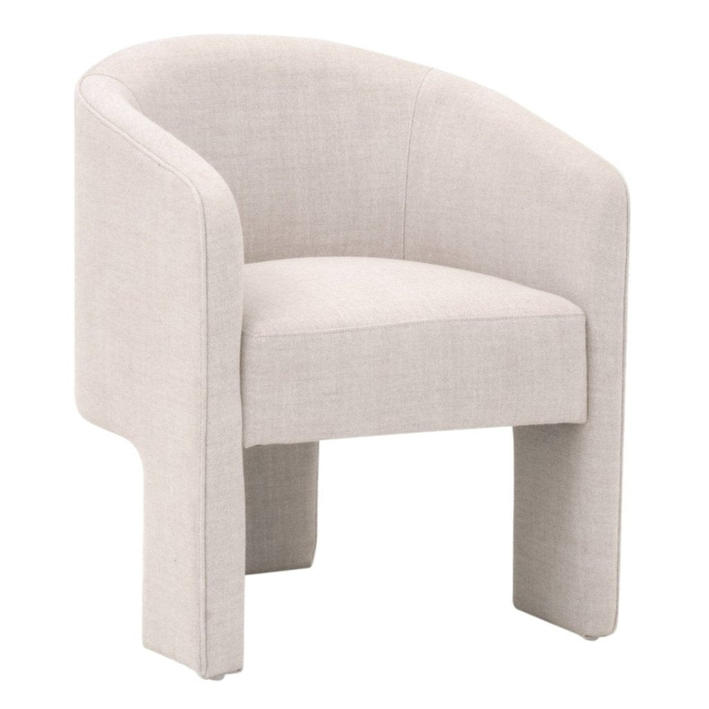 Hall Cream Fabric Arm Chair - LOOMLAN - Essentials For Living - Club Chairs