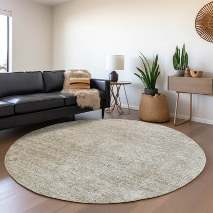 LOOMLAN Rugs Halora Ivory Washable Indoor-Outdoor Rug