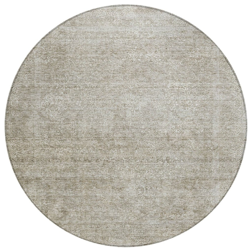 LOOMLAN Rugs Halora Ivory Washable Indoor-Outdoor Rug