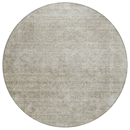 LOOMLAN Rugs Halora Ivory Washable Indoor-Outdoor Rug