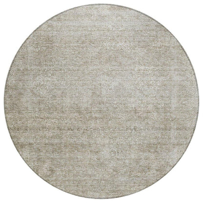 LOOMLAN Rugs Halora Ivory Washable Indoor-Outdoor Rug