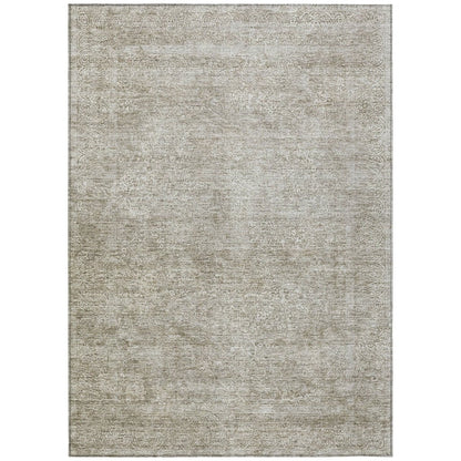 LOOMLAN Rugs Halora Ivory Washable Indoor-Outdoor Rug