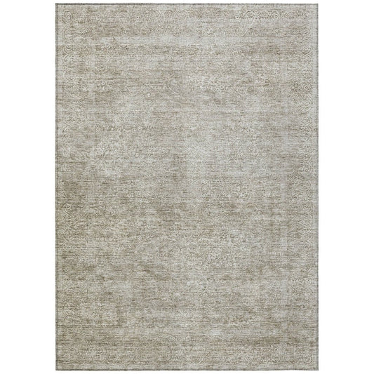 LOOMLAN Rugs Halora Ivory Washable Indoor-Outdoor Rug