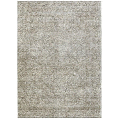 LOOMLAN Rugs Halora Ivory Washable Indoor-Outdoor Rug