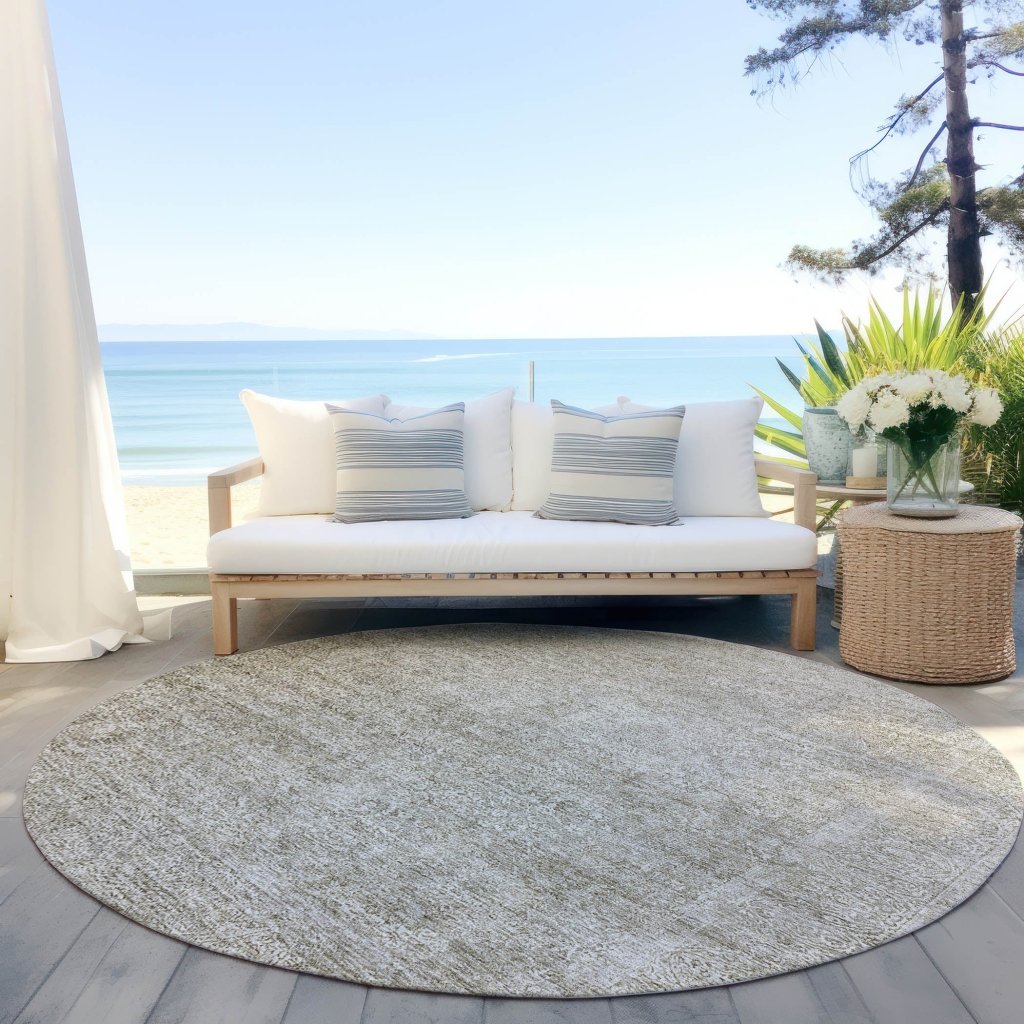 LOOMLAN Rugs Halora Ivory Washable Indoor-Outdoor Rug