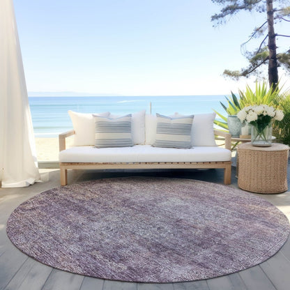 LOOMLAN Rugs Halora Purple Washable Indoor-Outdoor Rug