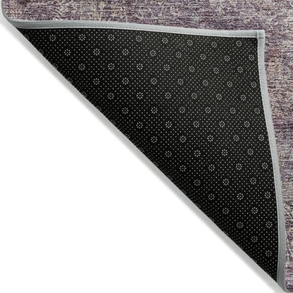 LOOMLAN Rugs Halora Purple Washable Indoor-Outdoor Rug
