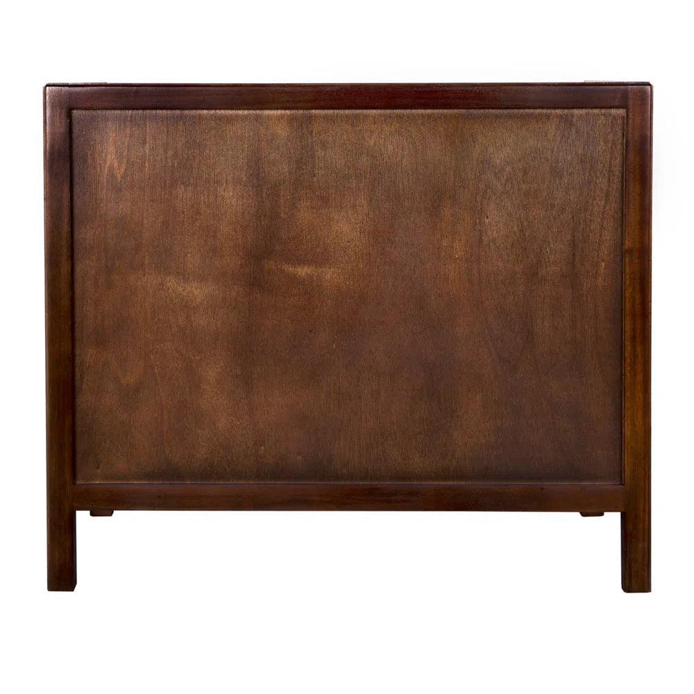 Noir Hampton Three Drawers Wood Side Table