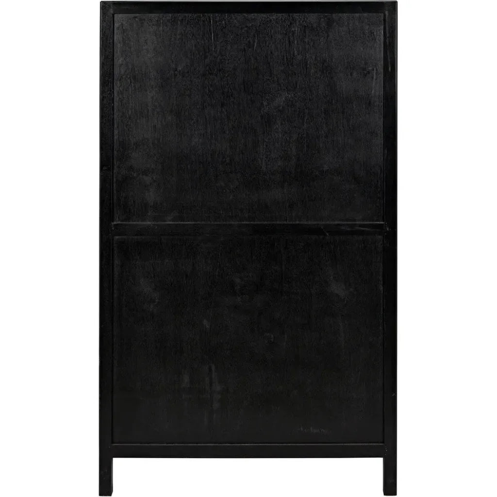 Noir Hampton Wooden Tall Boy Dresser