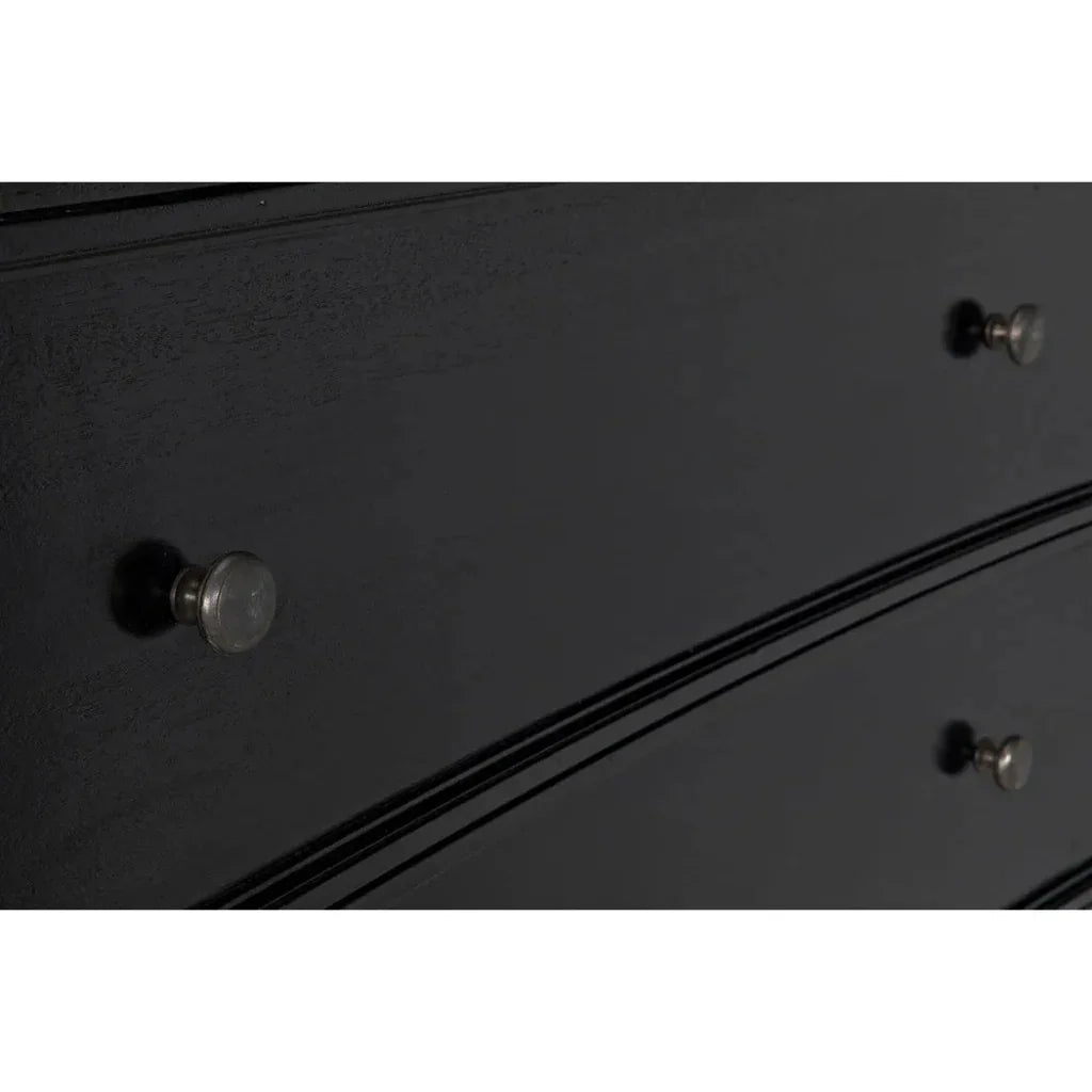 Noir Hampton Wooden Tall Boy Dresser