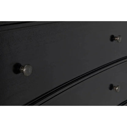 Noir Hampton Wooden Tall Boy Dresser