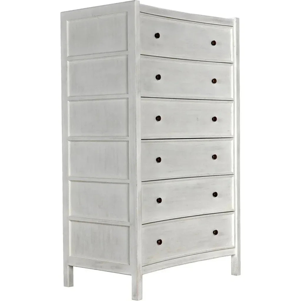 Noir Hampton Wooden Tall Boy Dresser