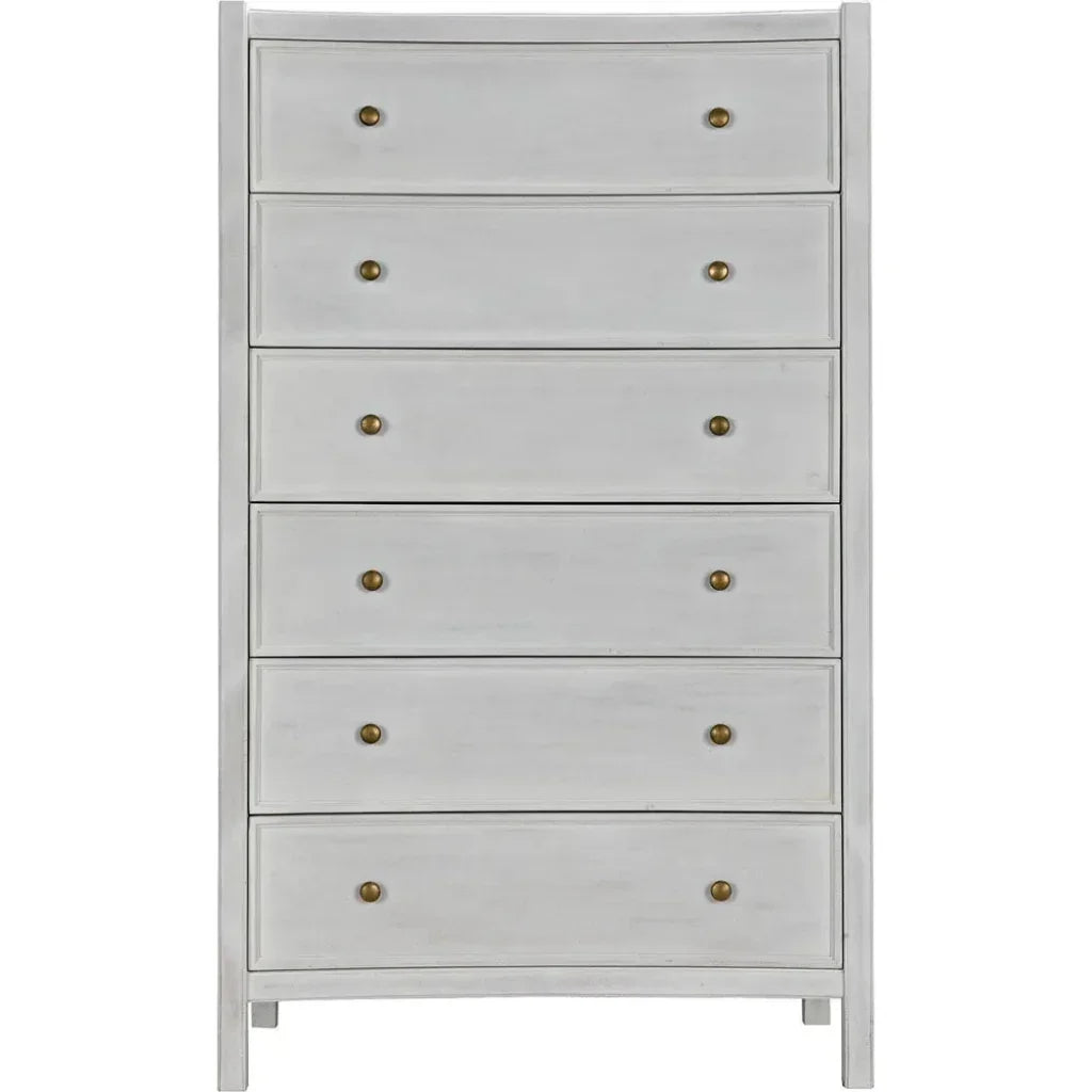 Noir Hampton Wooden Tall Boy Dresser
